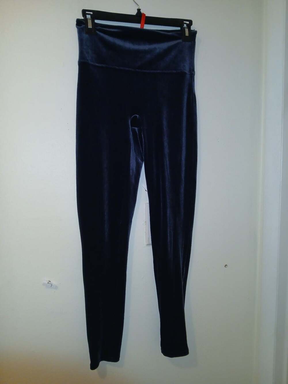 Spanx Velvet Leggings Navy Blue Size M